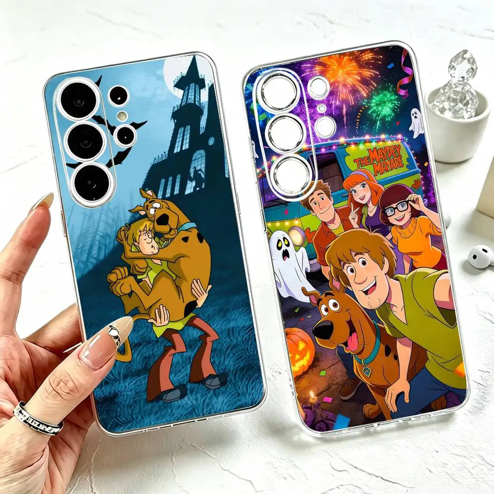 For S-Scooby-Doo  Phone Case For Samsung S25,S24,S21,S22,S23,S30,Ultra,S20,Plus,Fe Transparent Cover