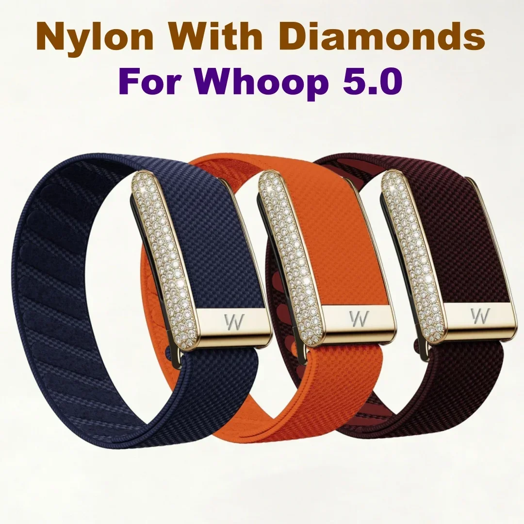 cinturino-con-inserti-di-diamanti-per-whoop-50-in-nylon-intrecciato-elastico-lucido-con-struttura-a-u-in-metallo-dorato-e-inserti-di-diamanti-cinturino-di-ricambio