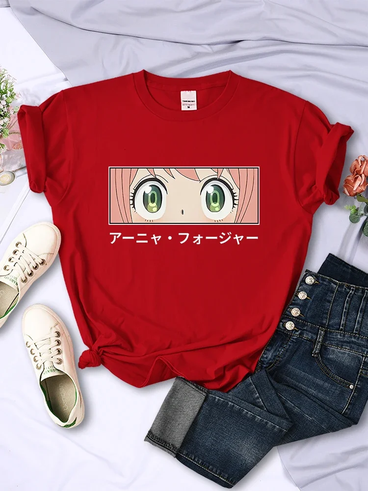 Japanese Anime Spy X Family Anya Forger Graphic Print Shirt Streetwear Women Fashion Short Sleeve Unisex Teen Girl 3-14y T Shirt