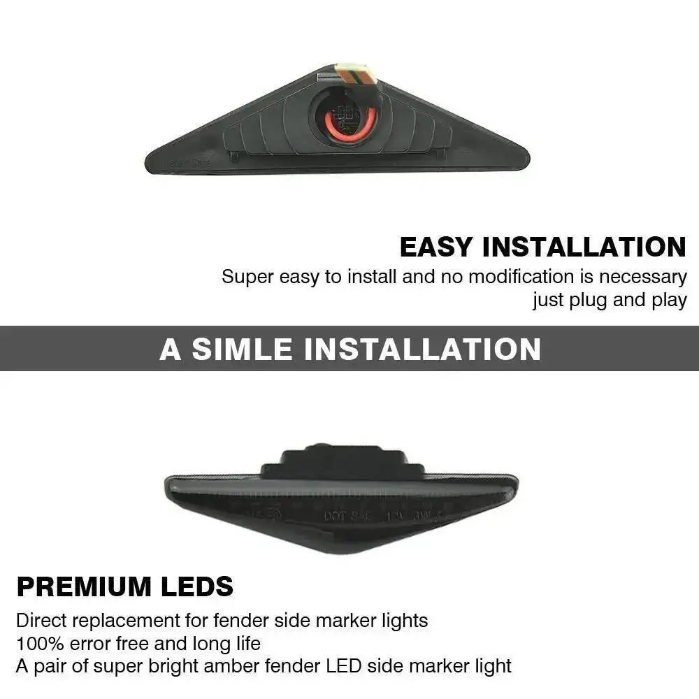 Car Turn Signal Light Led Dynamic Side Marker Sequential Blinker Light For Ford Focus MK I 1998-2004 Mondeo MK III MK3 2000-2007 - view 5
