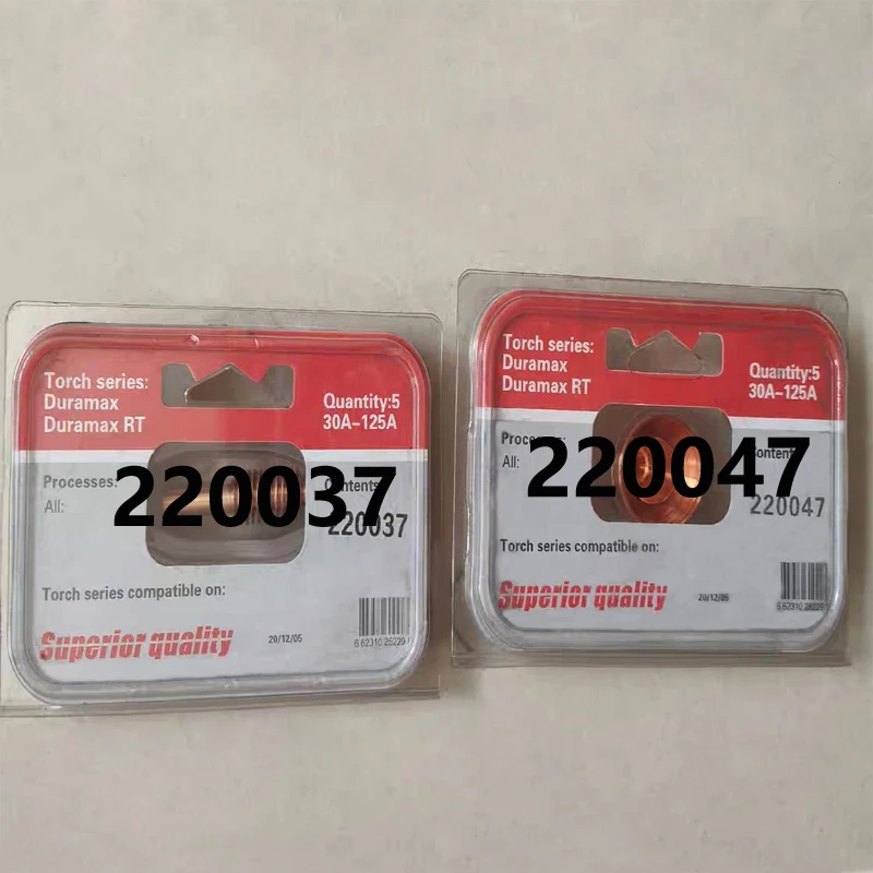 220011 القطب 220037 220047 220065 220051 220048 PMX1250 1650 قطع البلازما المواد الاستهلاكية فوهة 100A