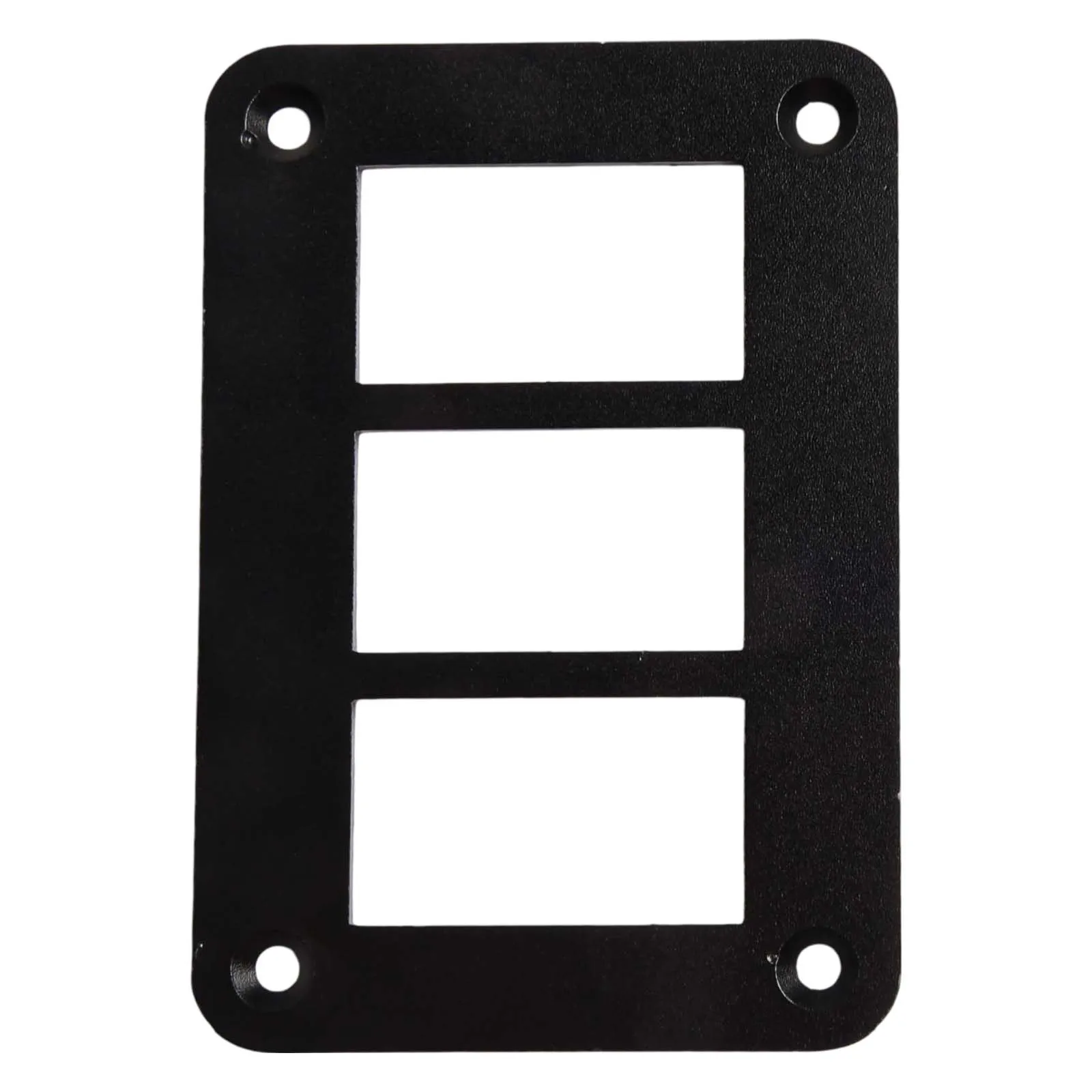 Black Aluminum Rocker Switch Panel Shell Offering Secure Mounting Solutions Across a Range of Vehicles and Equipment