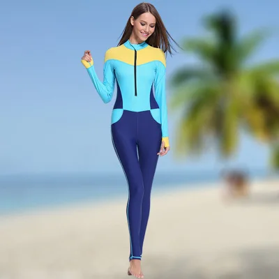 

Men Women Full Body Water Sport Swim Body Suits Long Sleeve Beach Bathing RashGuard For Surfing Diving Suit Quick-Drying WetSuit