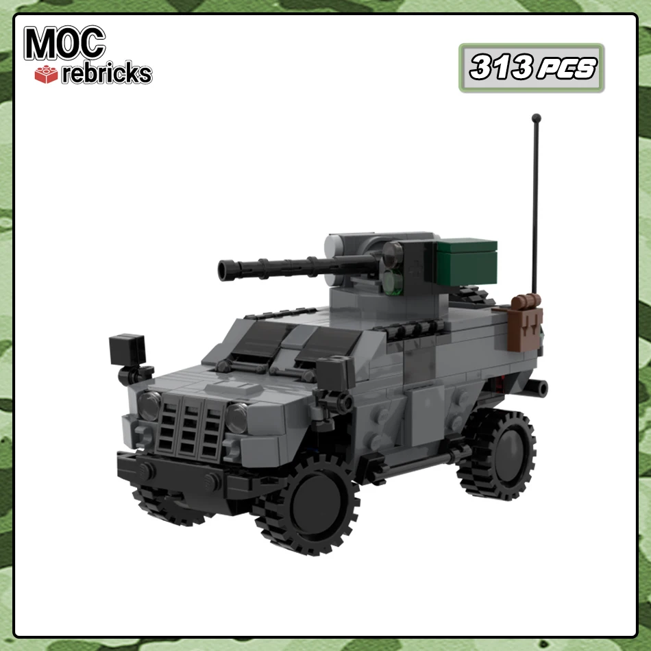 

Military Series VN4 Scout Car Building Blocks Infantry Fighting Vehicle Model Assembly Small Particle Bricks Toy Children's Gift