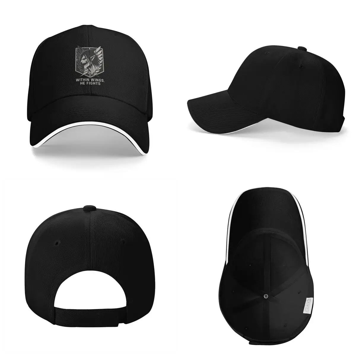 Unisex Baseball Hats Attack On Titan Anime Logo Outdoor Streetwear Summer Sports Baseball Caps Hip Hop Cap Casquette Hats