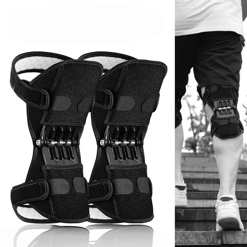 1PC Knee Protection Booster Power Support Pads Powerful Rebound Spring Force Sports Reduces Soreness Cold Leg Protection