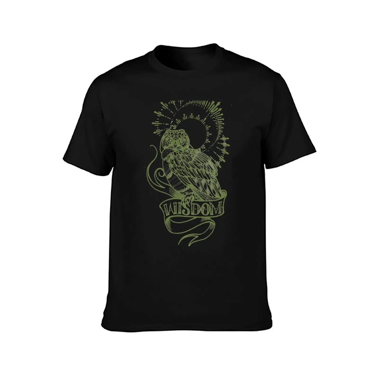 wisdom owl tattoo shirt T-Shirt man t shirt designer T-Shirt