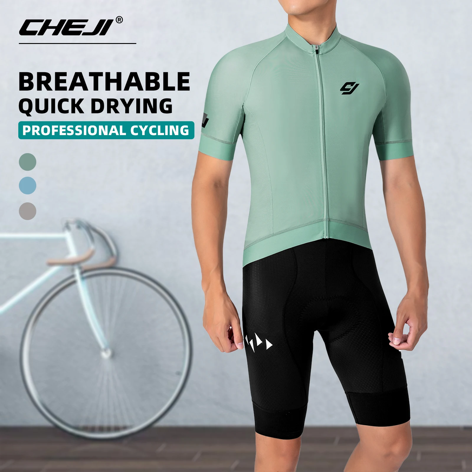 

CHEJI Cycling Jerseys High-quality Clothing Men's Cycling Sports Equipment Short Sleeved Tops Summer Quick Drying Breathable New