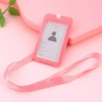 مجموعة واحدة من حامل الشارة، حامل البطاقة العملية، سهل التفكيك لمكتب المدرسة والسفر، غطاء بطاقات الحافلة