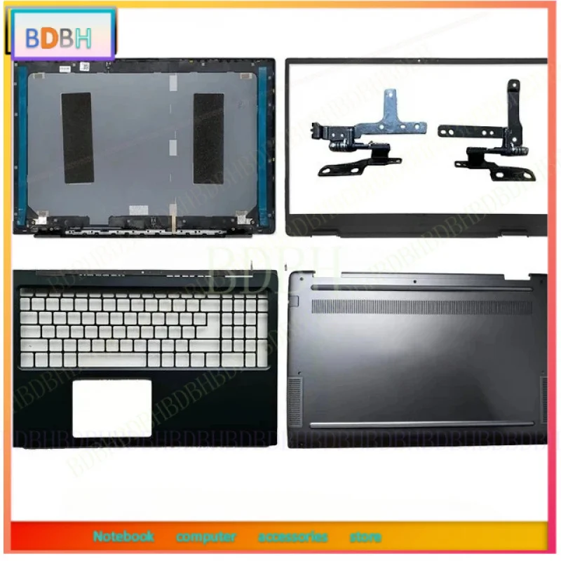 * For Vostro 5590 V5590 Laptop LCD Rear Cover/Front Frame/Palm Pad/Bottom Cover/hinge Grey Blue 0W24PR 0XNR1R 0YX49D