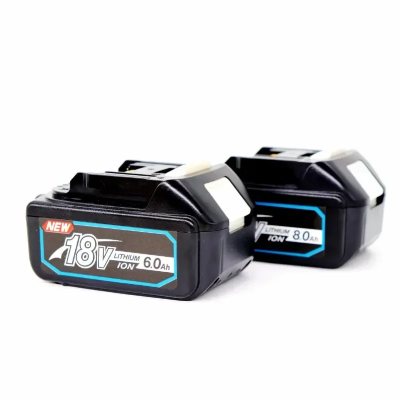 BL1830 18V 6000mAh Battery and Charger for Makita 18V Battery Rechargeable Replacement BL1840 BL1850 BL1860 BL Tools