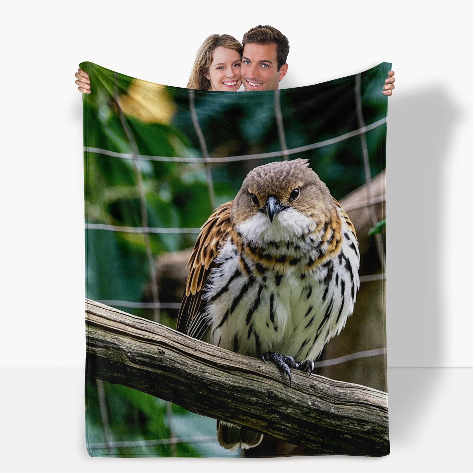 A Romantic Blanket For Lovers, Merging Love With Nature'S Mystique, Inspired By The Eagle Owl And Scenic Views.