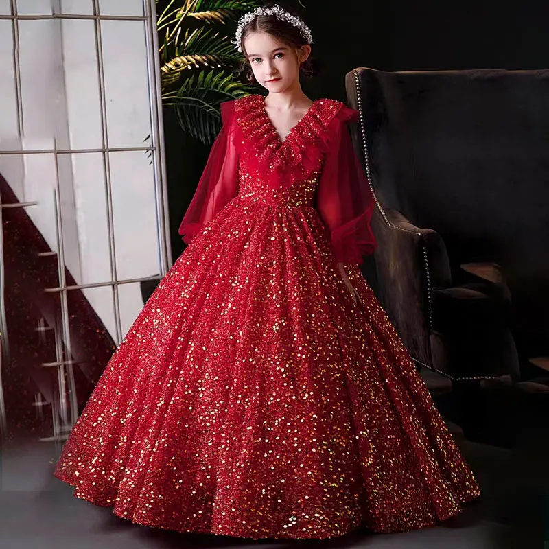 Teen Girls Very Elegant Sequin Dress Little Girls Puffy Long Prom Ball Gown Model Show Banquet Pageant Dresses Sexy Shiny Dress - AliExpress 1501 Teen Girls Very Elegant Sequin Dress Little Girls Puffy Long Prom Ball Gown Model Show Banquet Pageant Dresses Sexy Shiny Dress - AliExpress 1501