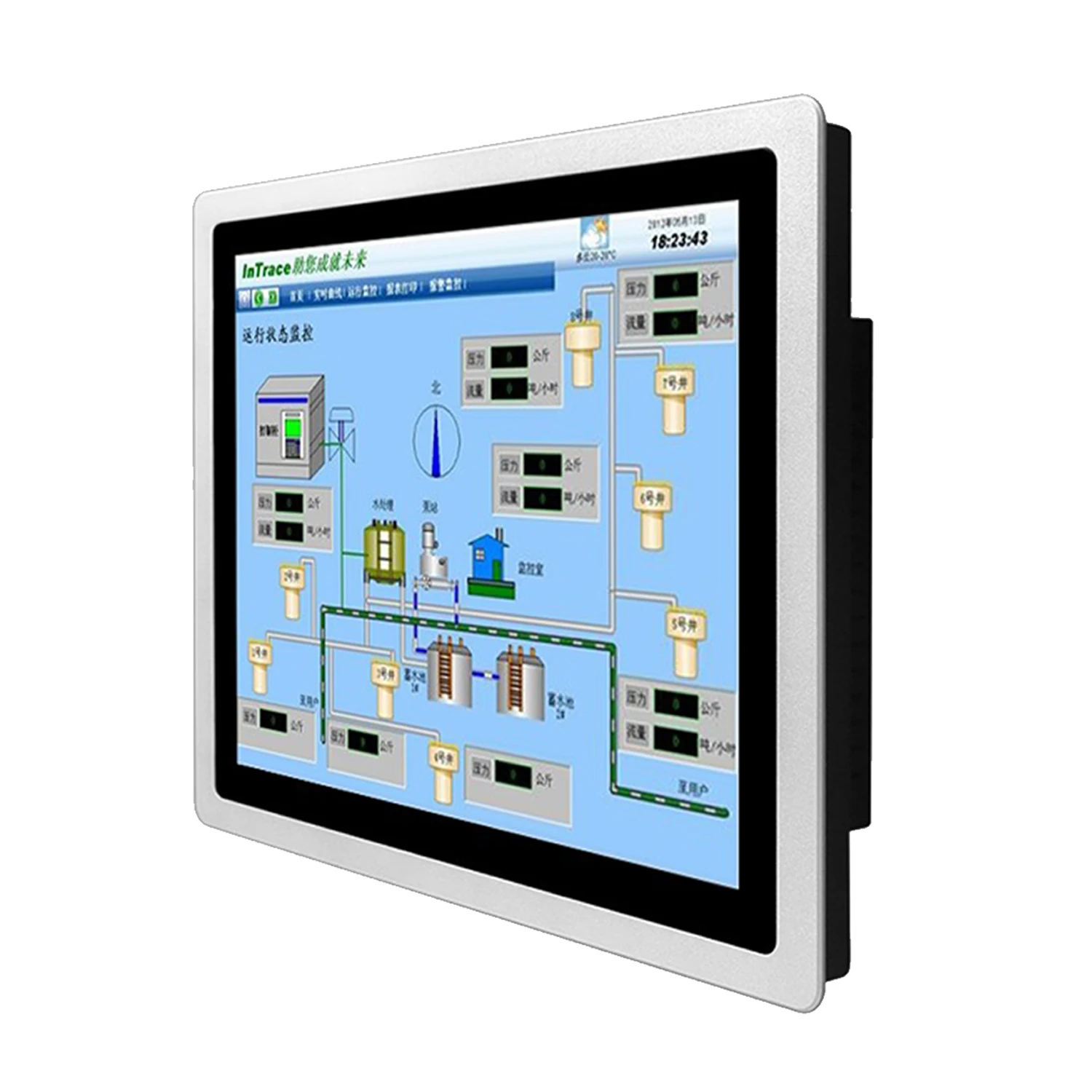 17 19 Pannello computer touch industriale da 21,5 pollici tablet pc all-in-one con touch screen capacitivo wifi integrato per win10 pro