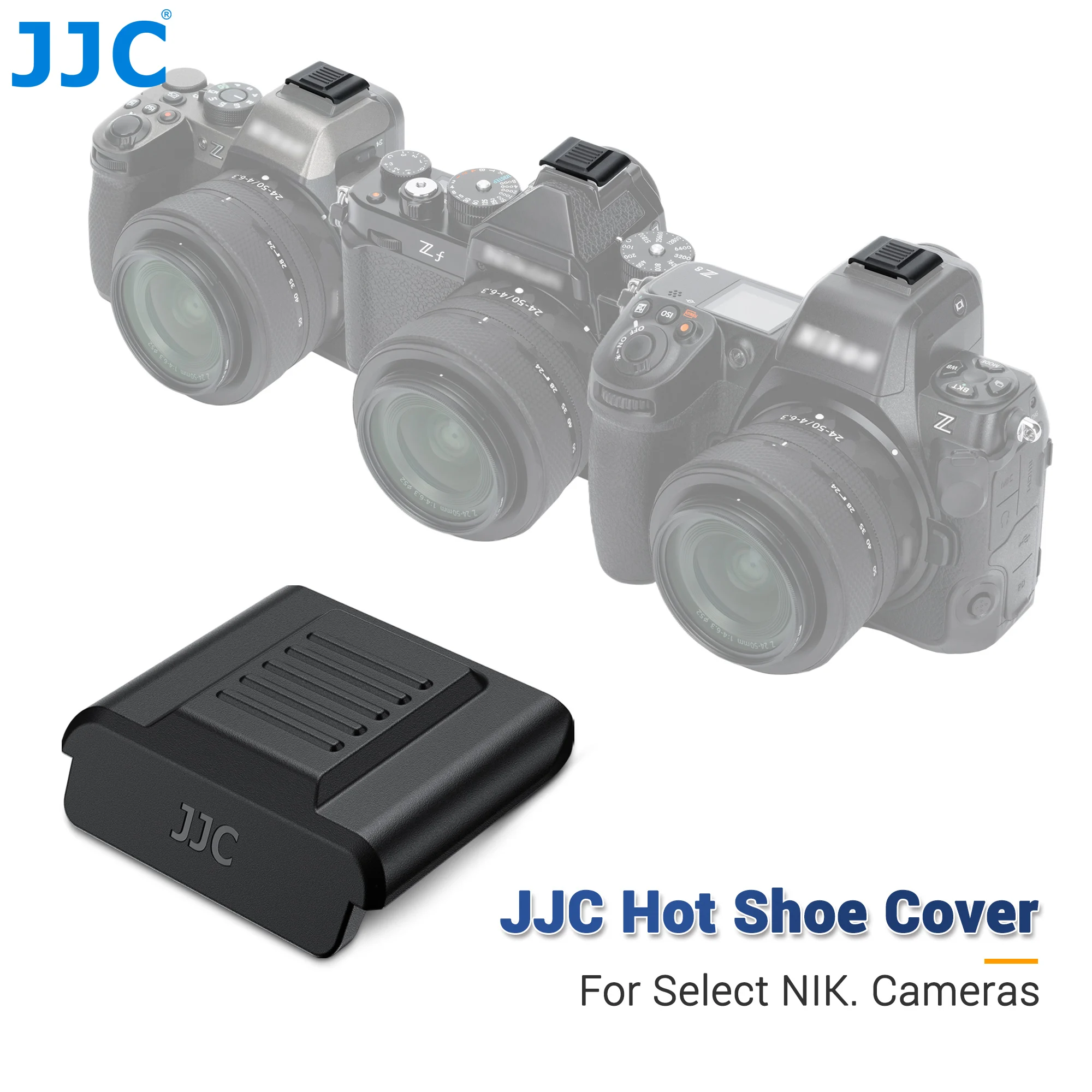 JJC Camera Hot Shoe Cover Cap Full-Coverage Design For Nikon Z5II Z50II Z6III Z6II Z7II Z9 Z8 Z7 Z6 Z5 Z50 ZF ZFC D750 D800