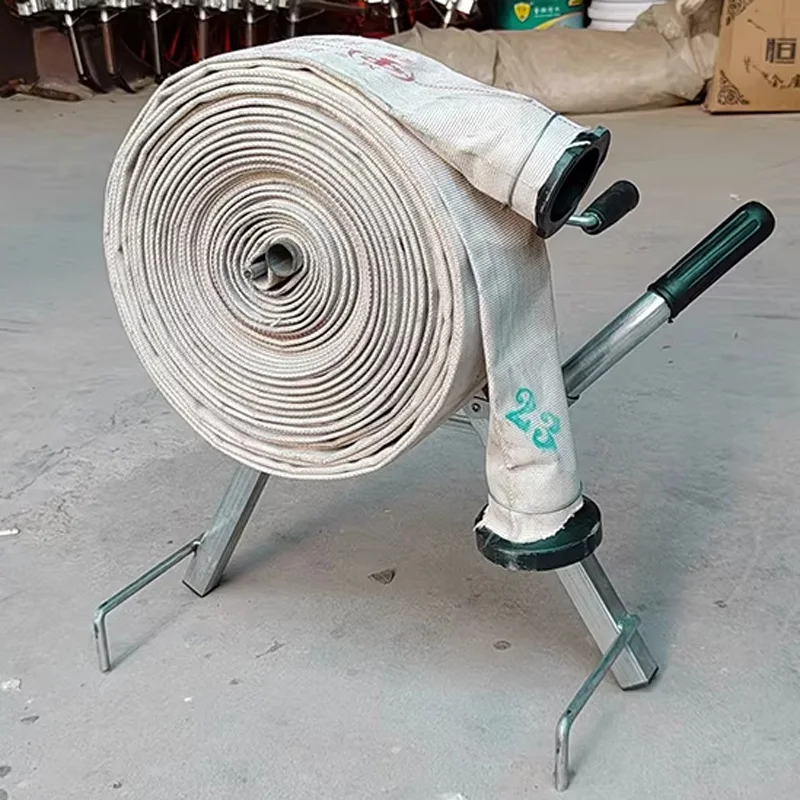 

Manual Fire Hose Reel Portable Irrigation Hose Reel Agricultural Water Hose Reel Stand Dual-Bearing Foldable