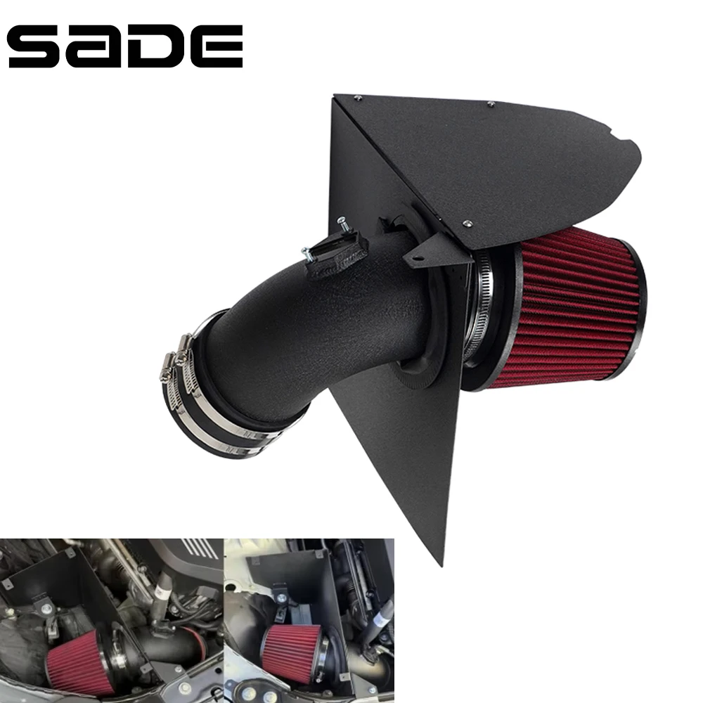 Black For BMW M240i G42/M340i G20 G21/M440i G22 G23 B58 3.0T Cold Air Intake System Kit with Heat Shield