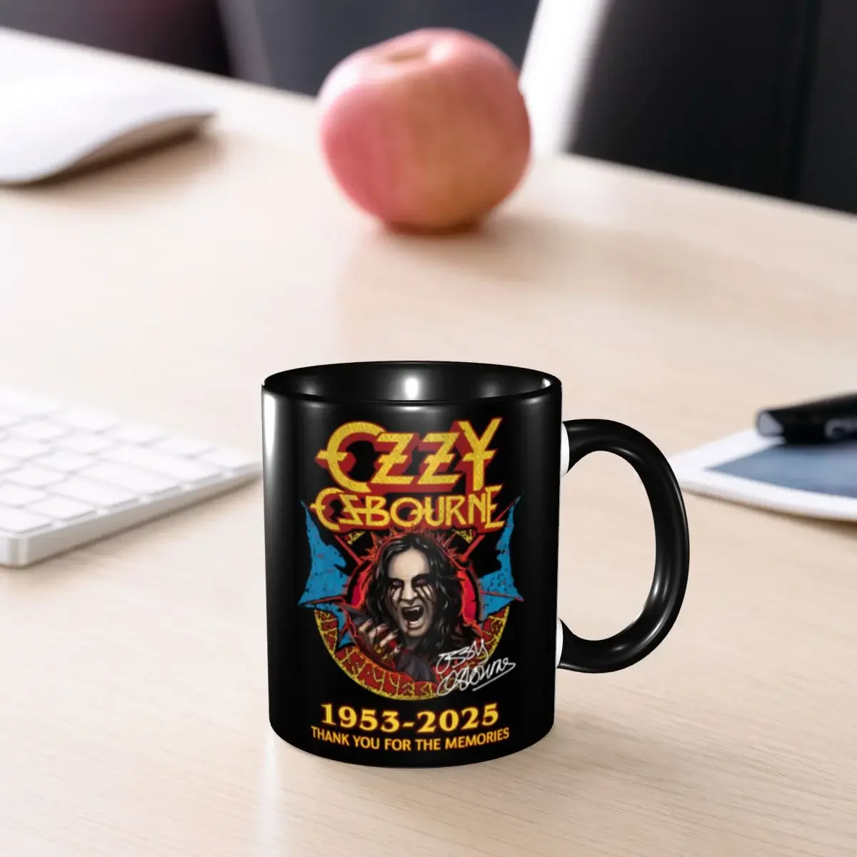 Customized Ozzy Osbourne British Rock Heavy Metal Singer Mugs DIY Ceramic Milk Tea Coffee Cups