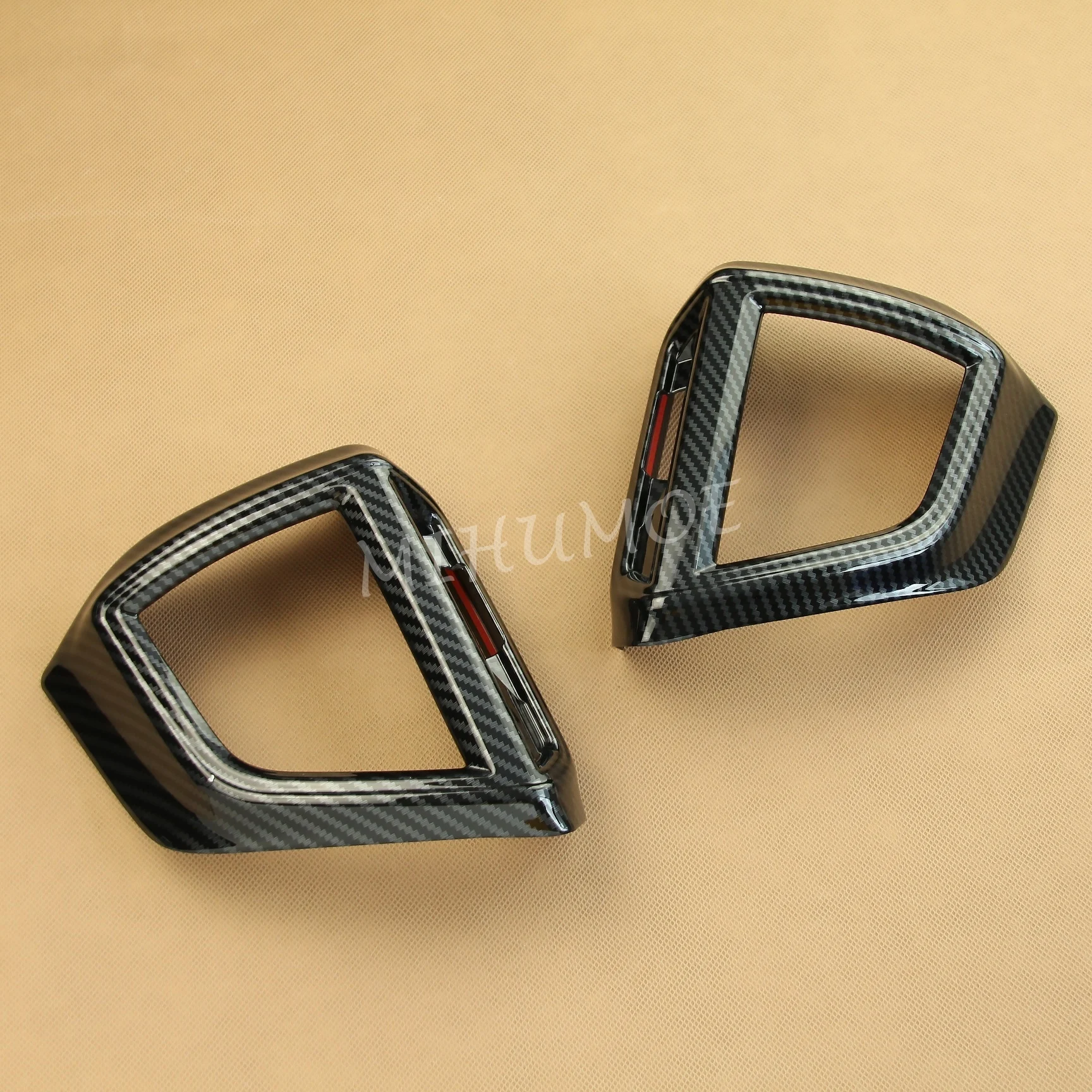Carbon Fiber Dashboard Side Air Vent Decoration Cover Trims For Subaru Forester (SK) 2019-2024 Car Interior Accessories
