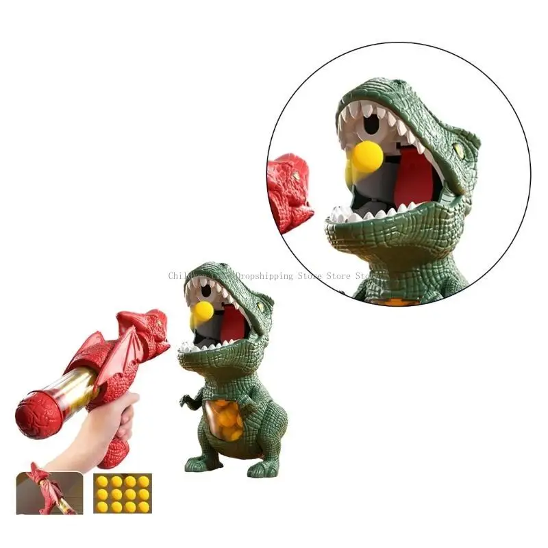 لعبة مسدسات مضخة الهواء على شكل ديناصور مع كرات EVA للأطفال والأولاد في الحفلات