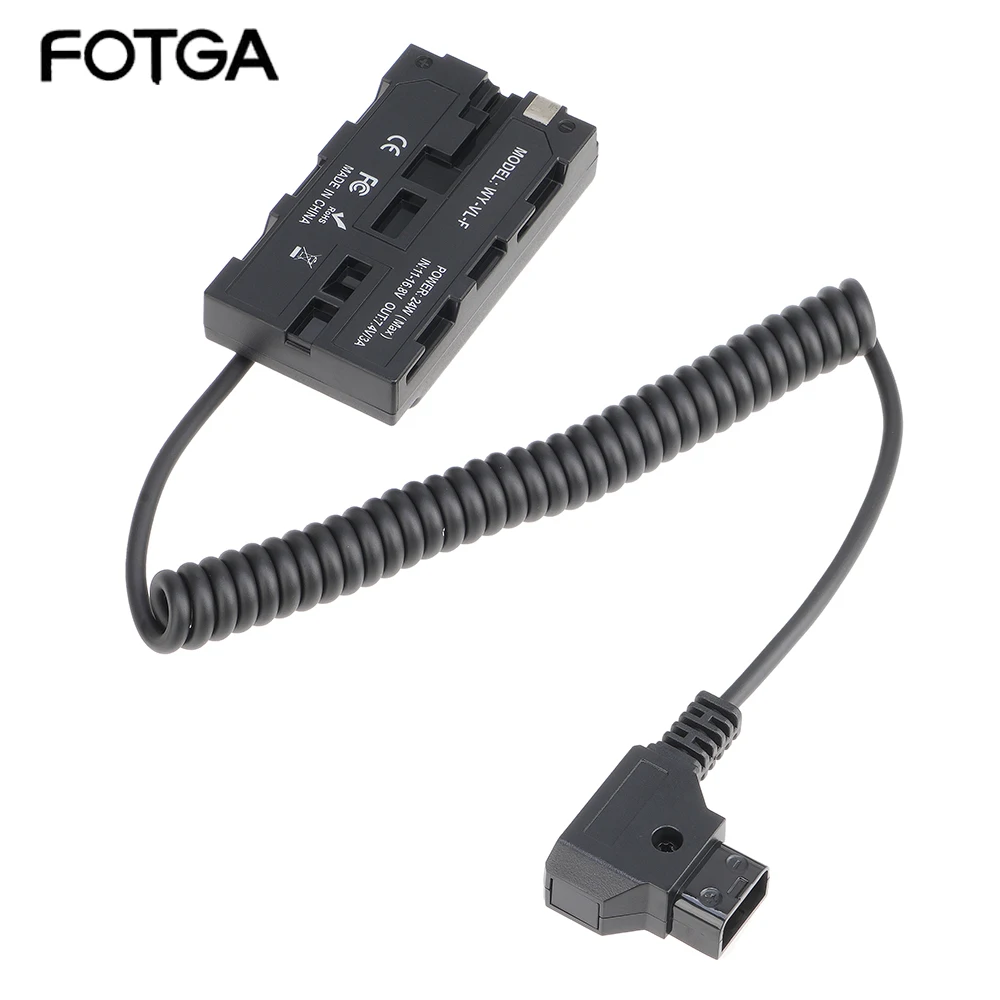 

FOTGA D-TAP to NP-F550 Dummy Battery For Sony PXW-Z150 HXR-MC2500 MC1500C NX5R NX5CNX100 Cable Power Adapter for Monitor/Camera