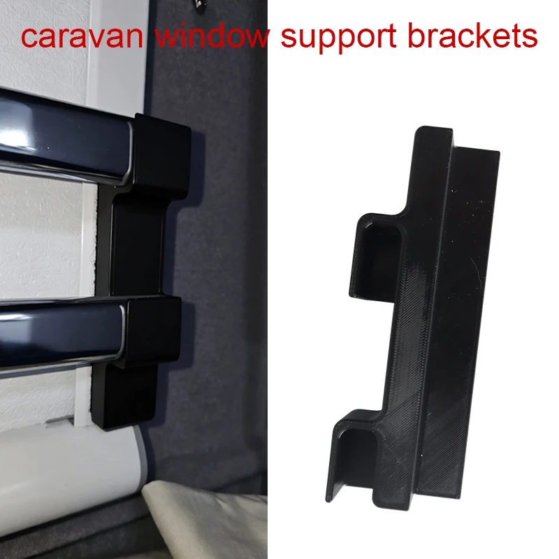 

2pcs Caravan Window Support Brackets for Caravan camping Black RV window pole bracket motorhome Accessories Support Brackets