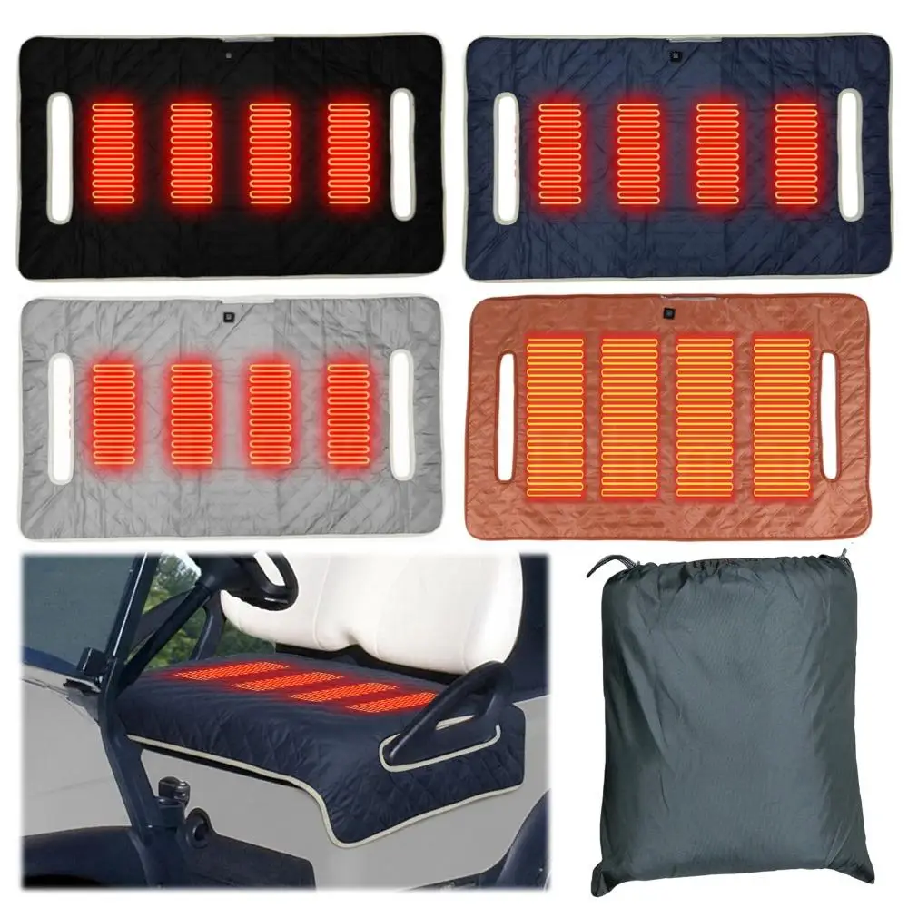 

Heated Seat Cover Cushion Warmer Pad Comfortable Universal Golf Cart Seat Towel Blanket Outdoor Winter Warming Heater Accessorie