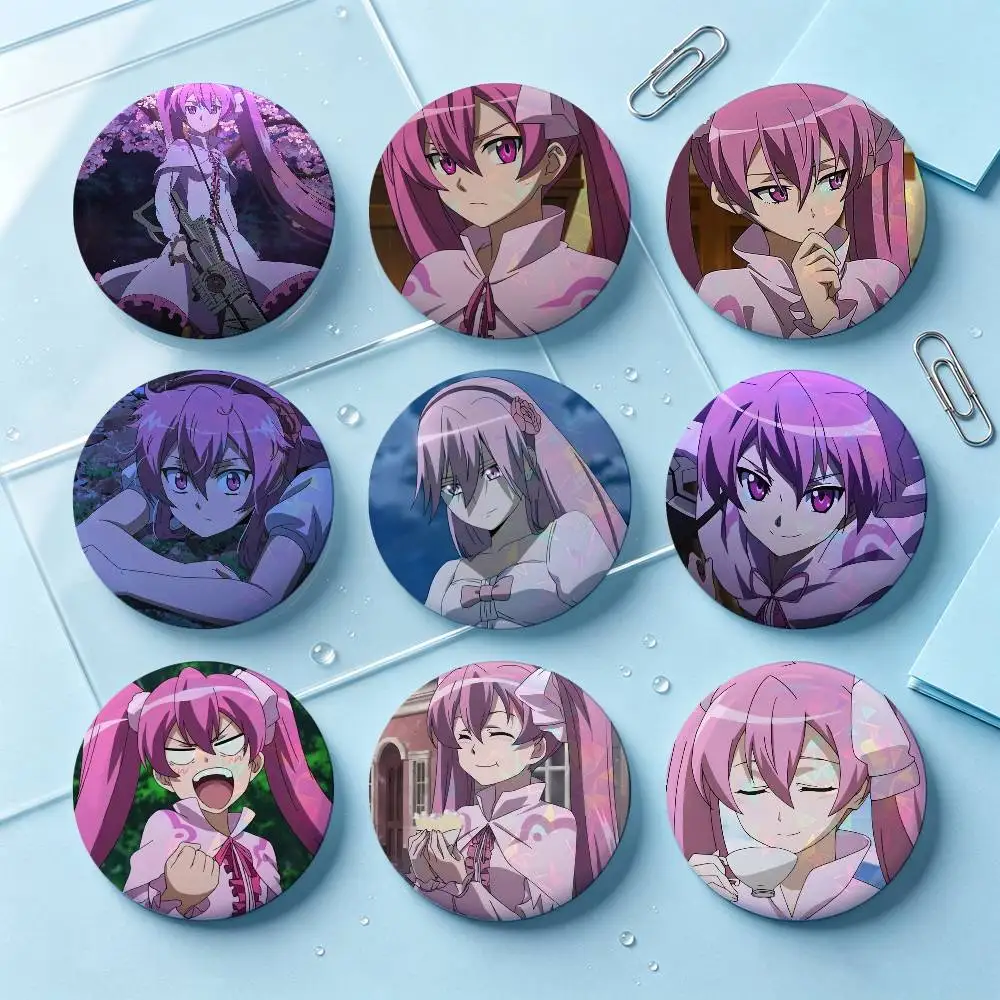 Mine Akame Ga Kill Anime Badges Button Round Creative Pin Brooch Badge Bag Decor Accessories Fans Collect Friends Gifts