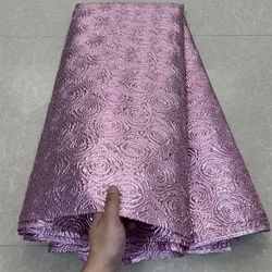 Nigerian Tulle Lace Fabric, Organza Embroidery, Guipure Party Gown, Brocade Jacquard Wedding Dress, High Quality, 5Yard, 2024