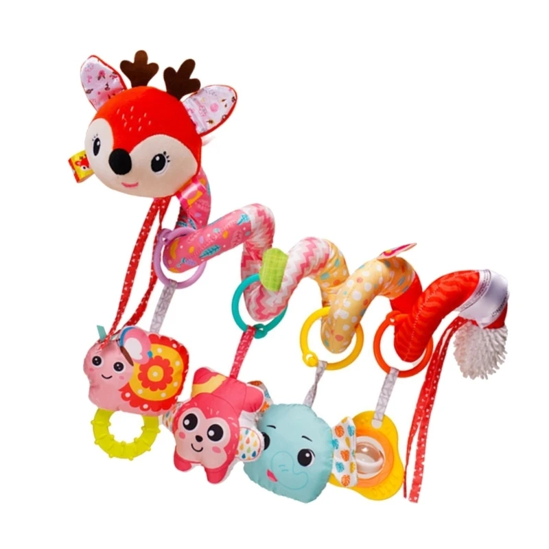 Jouet hochet suspendu berceau poussette d'animal en peluche douce pour poussette le berceau bébé avec le jouet