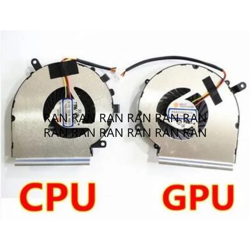 

4-проводной охлаждающий вентилятор для процессора и графического процессора для MSI GE72 GE62 PE60 PE70 GL62 GL72 ms-16j3 GE62VR GP62MVR MS-16J8 MS-16JB PAAD06015SL