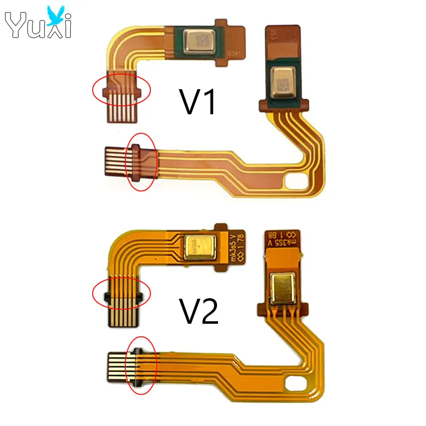 YuXi Microphone Flex Cable Replacement For PS5 V1 V2 Controller Inner Mic Ribbon Cable