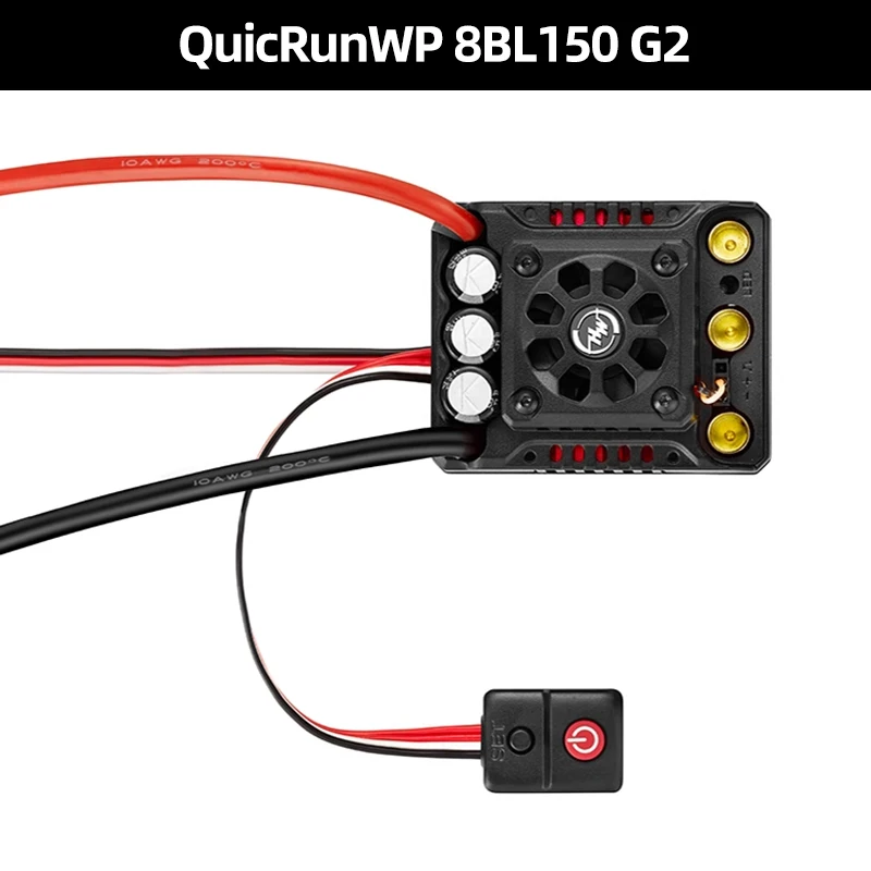 HOBBYWING QuicRun WP 8BL150 G2 Borstelloze ESC 3-6S 150A met LCD LED Programma Kaart voor 1/8 Schaal RC Model Auto Buggy Accessoires