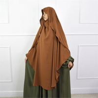 Eid Ramadan Arab Islamic Scarf Prayer Khimar Women Muslim Hijab Niquabs Ladies Full Cover Wrap Hair Shawls Solid Color Shayla
