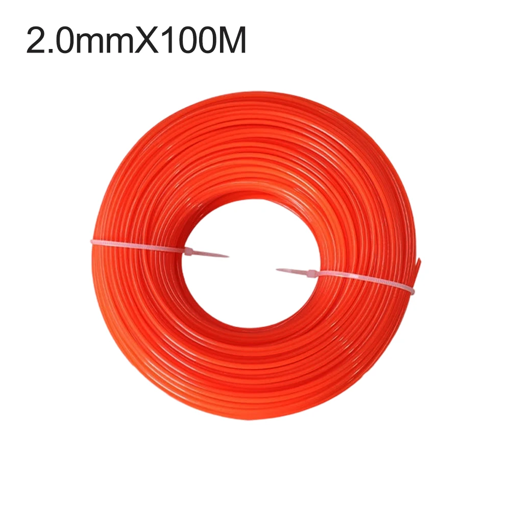 

Mowing Nylon Grass Trimmer Rope Low Noise Trimmer Line - 100m Dual Polymer Trimmer Line Mowing Wire Garden Tools
