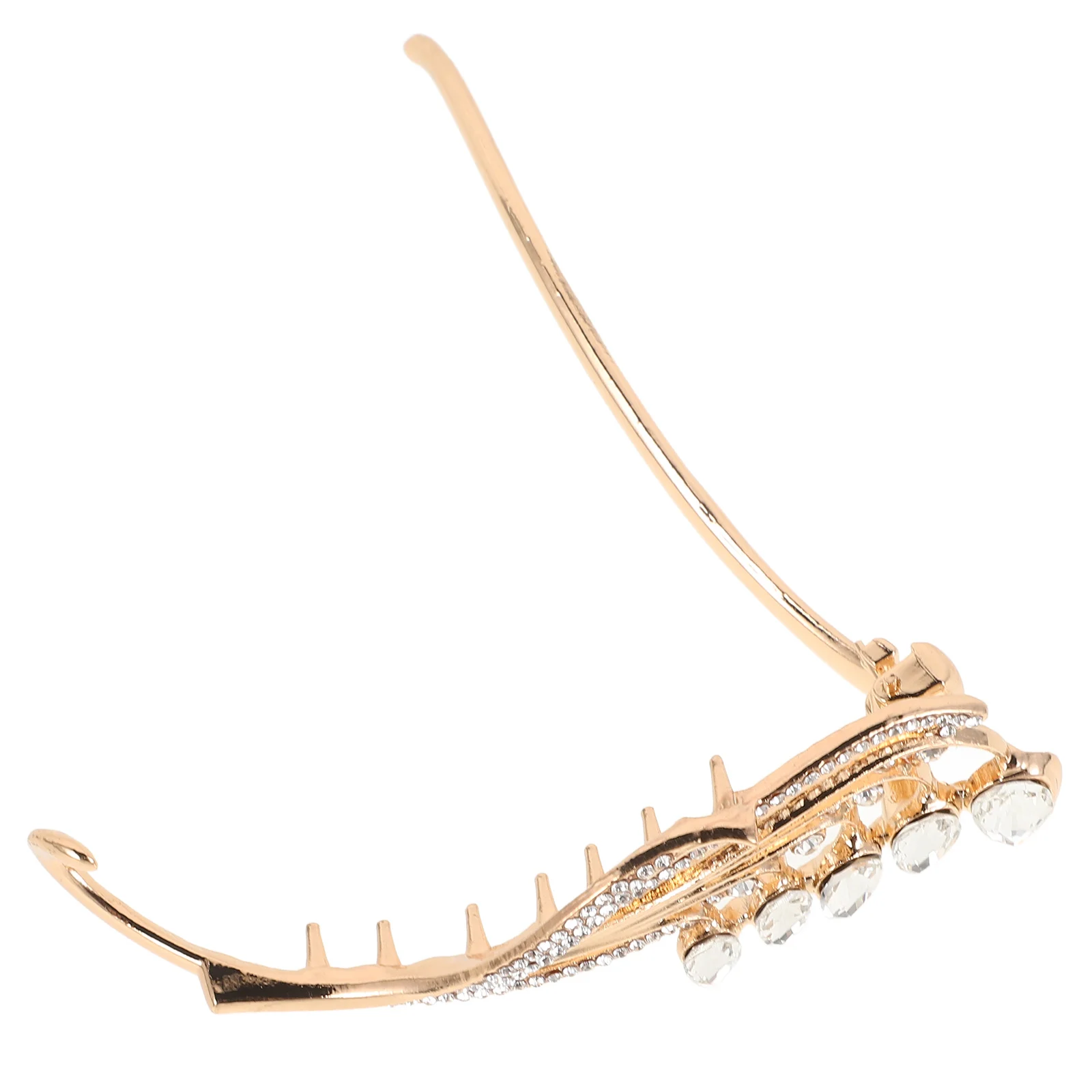 

Alloy Claw For Thick Rhinestone Accessory Women Twist Clip Decorative Claw Portable Clamp Twisting Clip For Thin Hair Alloy Hair