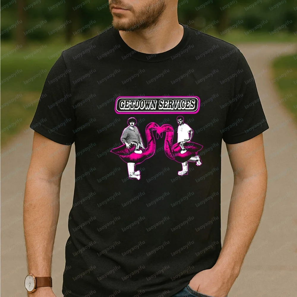 New Trendy Tops and T-shirts - GETDOWN SERVICES - Short-sleeved Men's and Women's Round-neck Comfortable T-shirts