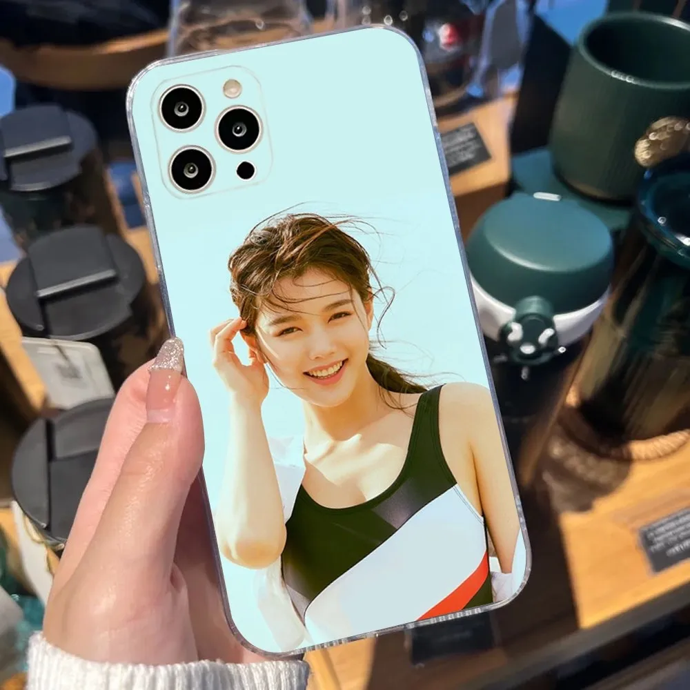 K-kim yoo jung  Phone Case For iPhone Apple 15,14,13,12,Mini,11,Pro,Max,Plus,X,XR,XS,8,SE,2020,Plus Transparent Cover