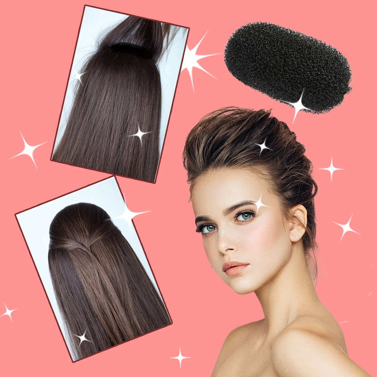 Hair Volume Increase Pad BB Clip Hair Sponge Pad Styling Hair Maker Easy To Handle Comfortable Hair Beauty Styling Tool For