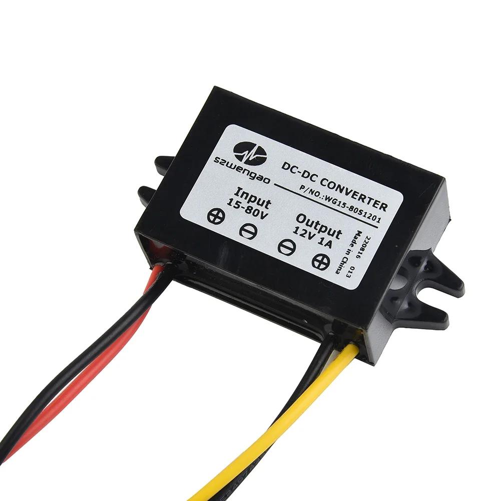 DC Converter Easy Installation Shockproof Small Size ABS Flame Retardant Shell Dustproof Step Down Module WG15-80S1201