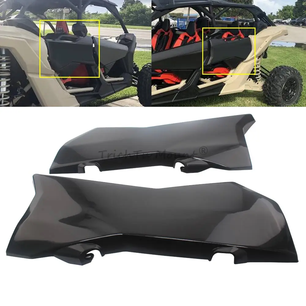 ABS Plastic Rear Upper Door Panels Fit For Can-Am Maverick X3 MAX 4x4 Turbo R RR RS DS STD/XDS/XRS 2018-2022 UTV Accessories