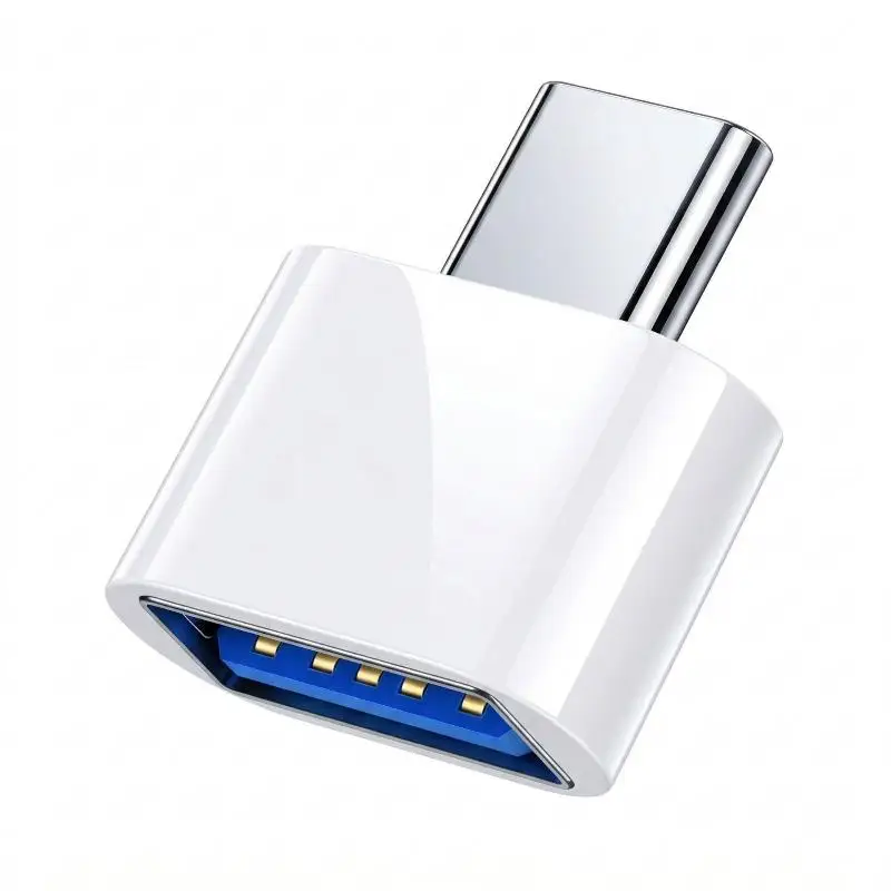 USB A to Type C Adapter High Speed Data Transfer 1Pcs Portable Charging Converter for   Android Devices Travel