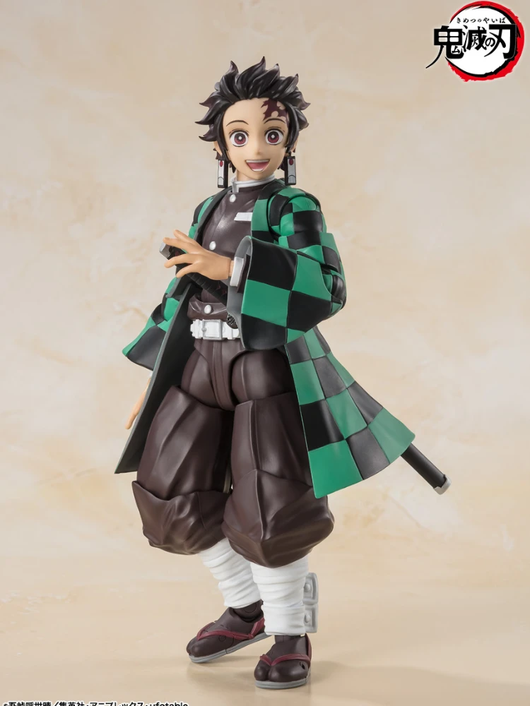 In Stock Original Bandai S.H.Figuarts Demon Slayer Kamado Tanjirou&Kamado Nezuko Action Figure Anime Collection Model Toy Gift