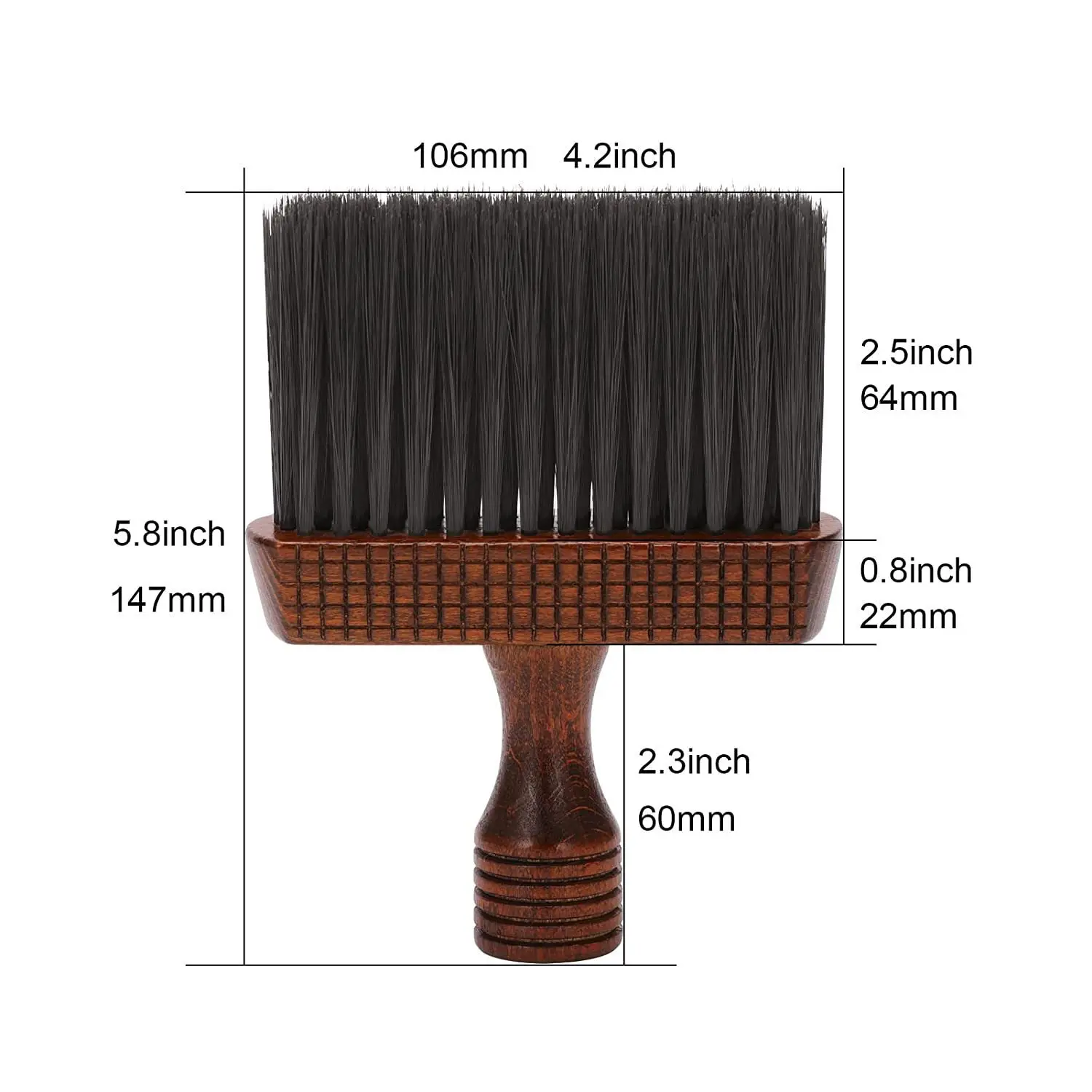 Broken Hair Brush Long Handle Neck Face Clean Soft  Hairbrush Professional Hair Sweep Brush Salon Clean Shredded Hair Tools