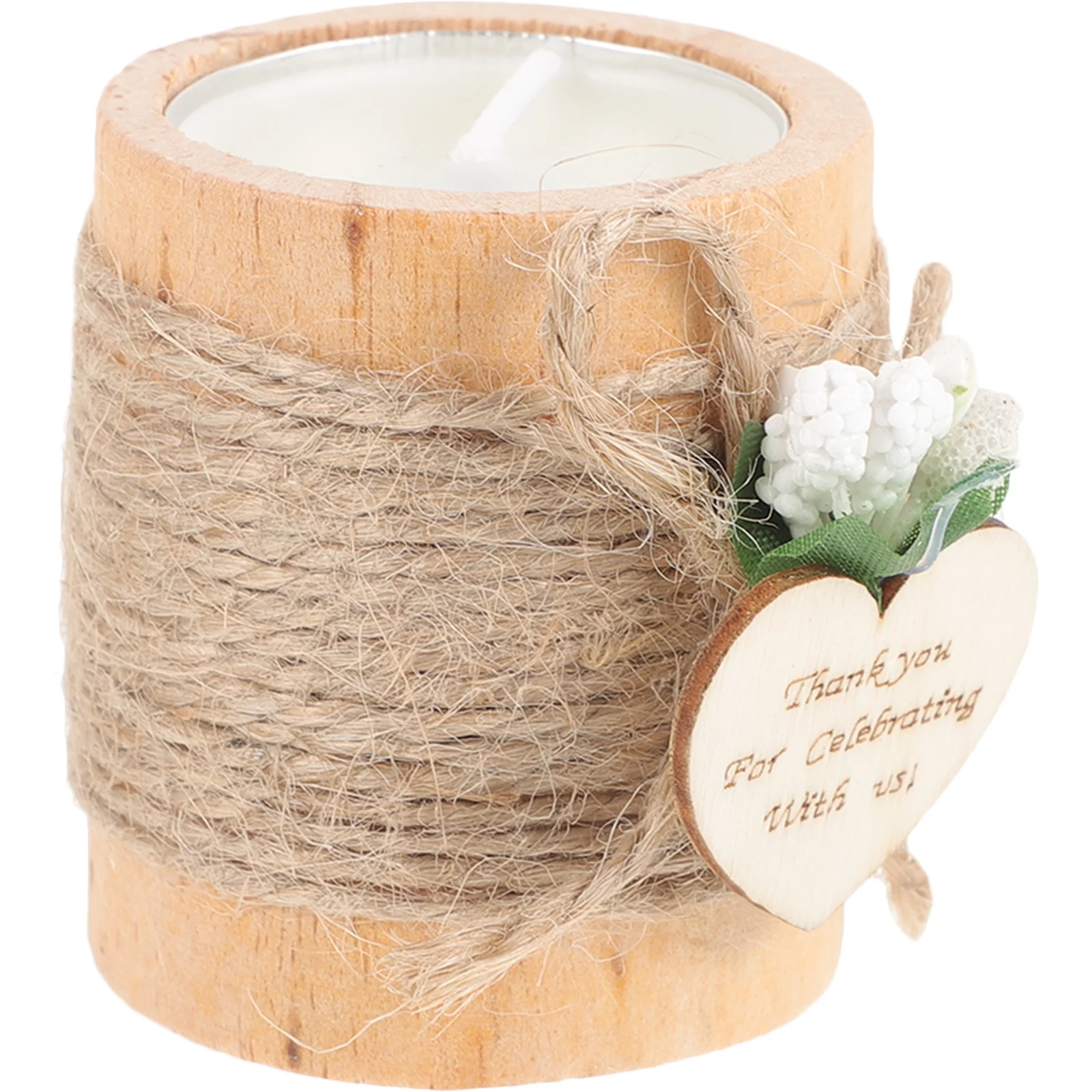 

Stand Wooden Holder for Table Decorative Tea Light Fixture Sturdy Non-Slip Bottom for Home Office Living Room