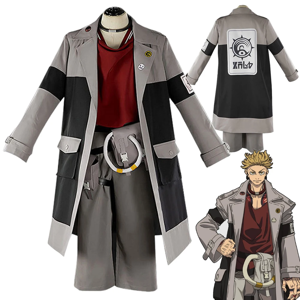 

Anime Gachi A Kuta Enjin Cosplay Costume Men Adult Male Fantasia Clothing Coat Pants Set Roleplay Fantasia Outfit Halloween Suit