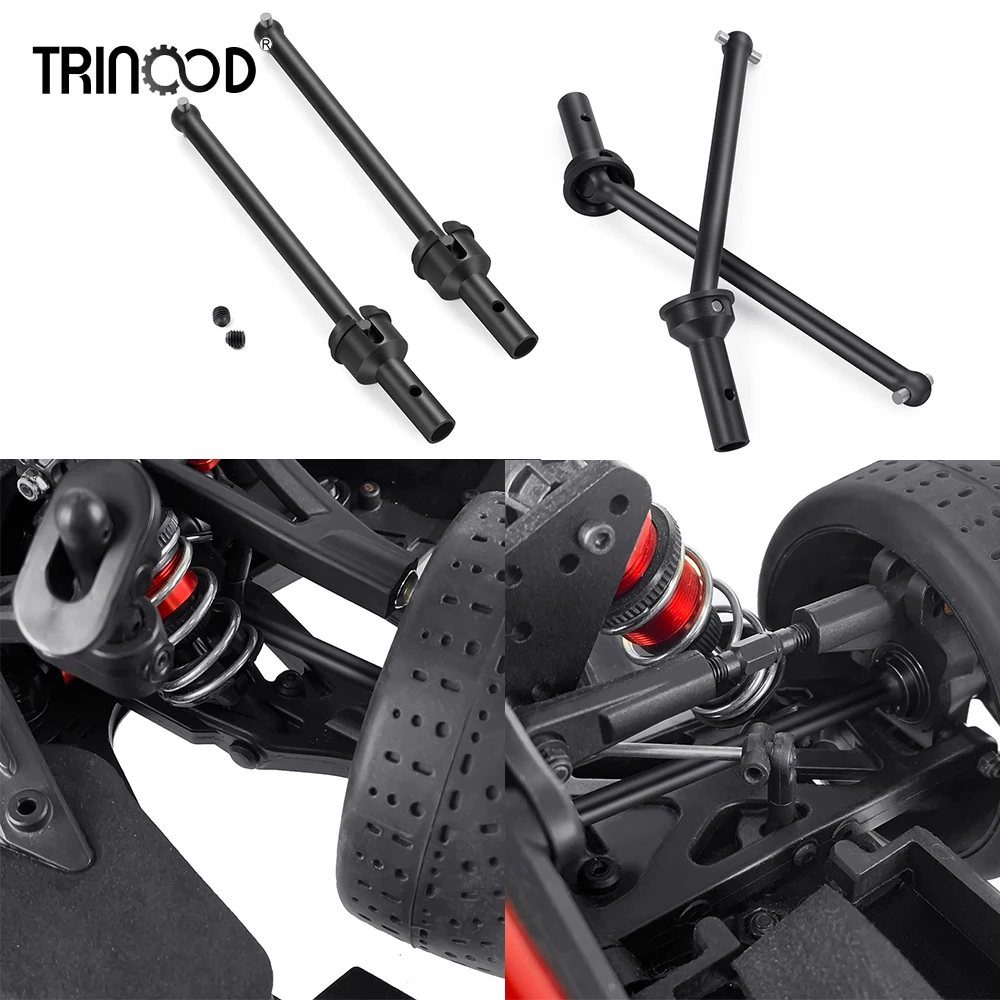 TRINOOD acier CVD arbre d'entraînement avant arrière essieu CVD arbre de transmission pour 1/7 RC voiture camion FELONY 6S pièces de mise à niveau