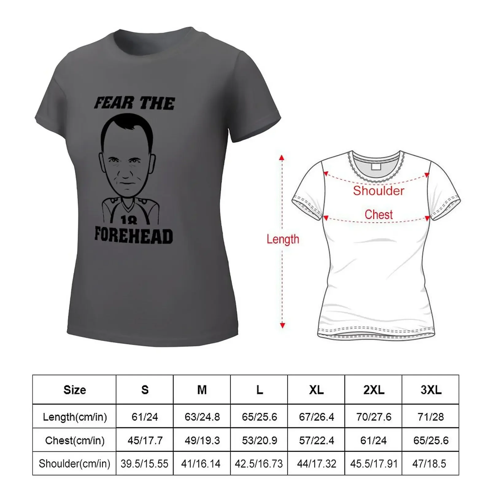 SPECIAL Fear The Forehead New Product T-shirt plus size tops Short sleeve tee Aesthetic clothing white t shirts for Women