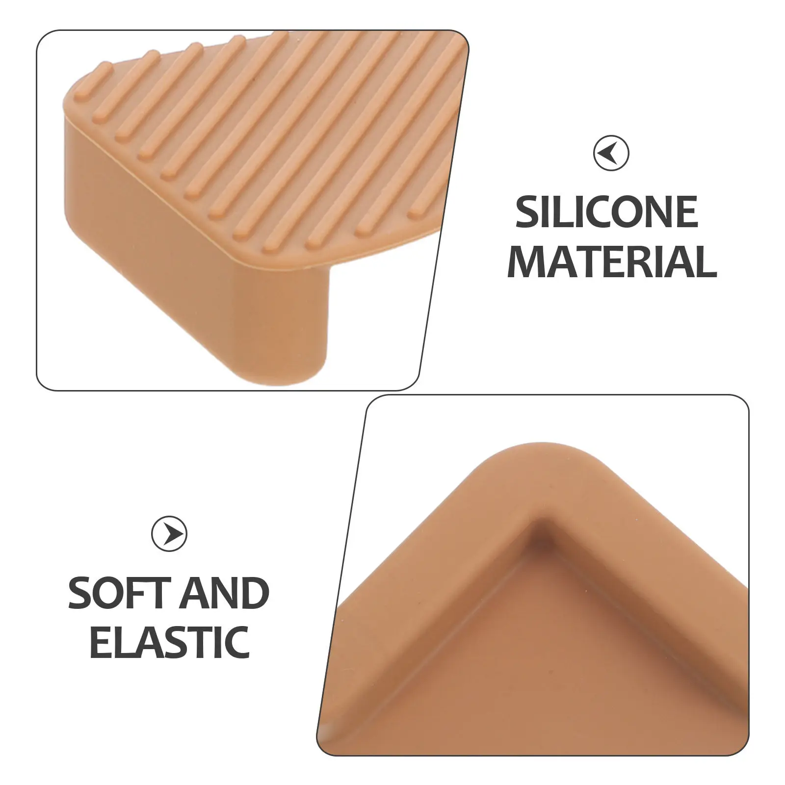 4Pcs Cutting Board Feet Silicone Non-Slip Shock-Absorbent Pads Stable Grip for Wooden Plastic Glass Boards Kitchen Countertop