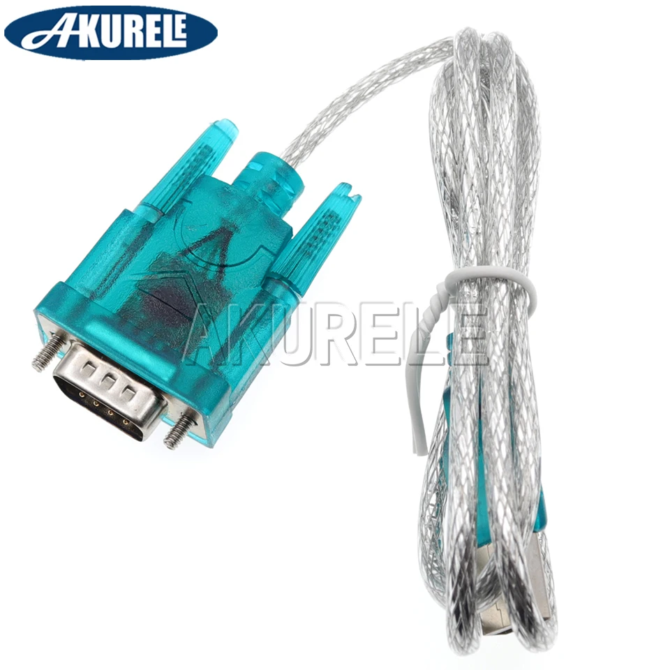 HL-340 USB to RS232 DB9 Serial Male Converter Adapter Cable 9 Pin USB 2.0 to 232 COM Port RS-232 80cm FTDI Connector for Win10/8